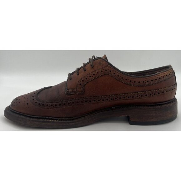 Vintage Florsheim Royal Imperial 93602 Longwing Wingtip Dress Shoes Men’s 8C main image 10